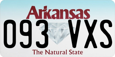 AR license plate 093VXS
