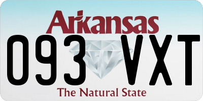 AR license plate 093VXT