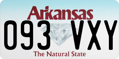 AR license plate 093VXY