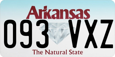 AR license plate 093VXZ