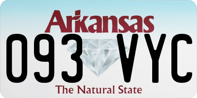 AR license plate 093VYC
