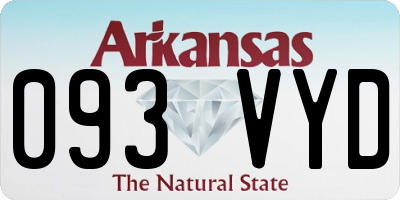 AR license plate 093VYD