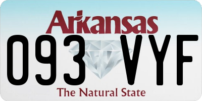 AR license plate 093VYF