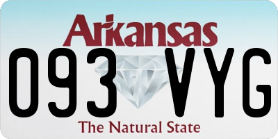 AR license plate 093VYG