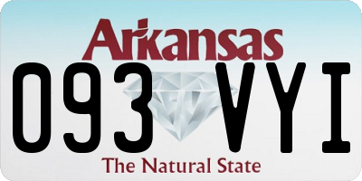 AR license plate 093VYI