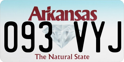 AR license plate 093VYJ