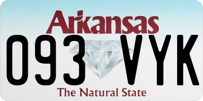 AR license plate 093VYK
