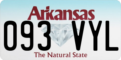 AR license plate 093VYL