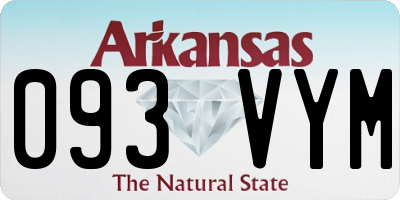 AR license plate 093VYM