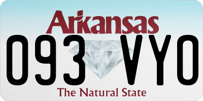AR license plate 093VYO