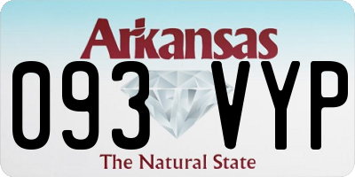 AR license plate 093VYP