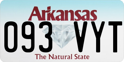 AR license plate 093VYT