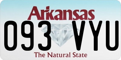 AR license plate 093VYU