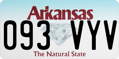 AR license plate 093VYV