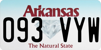 AR license plate 093VYW