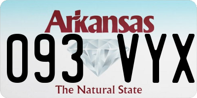 AR license plate 093VYX