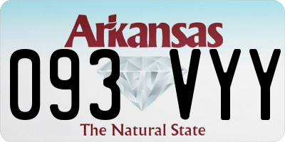 AR license plate 093VYY