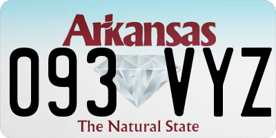 AR license plate 093VYZ