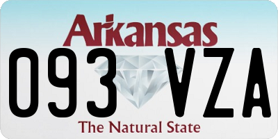 AR license plate 093VZA