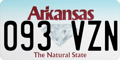 AR license plate 093VZN