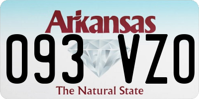 AR license plate 093VZO
