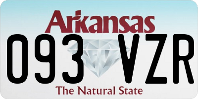 AR license plate 093VZR