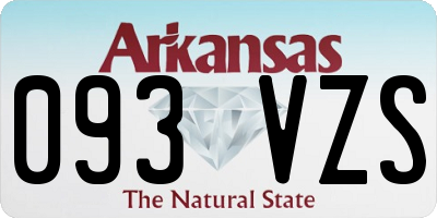 AR license plate 093VZS
