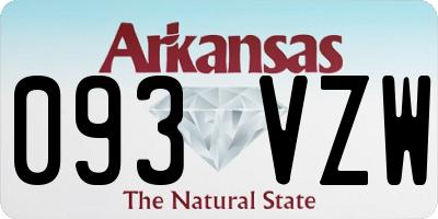 AR license plate 093VZW