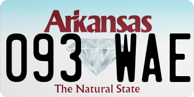 AR license plate 093WAE