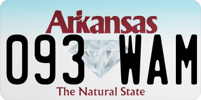 AR license plate 093WAM