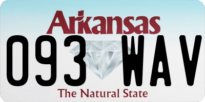 AR license plate 093WAV
