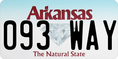AR license plate 093WAY