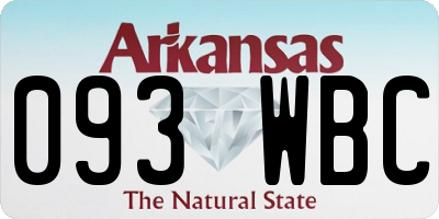 AR license plate 093WBC