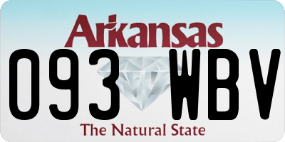 AR license plate 093WBV