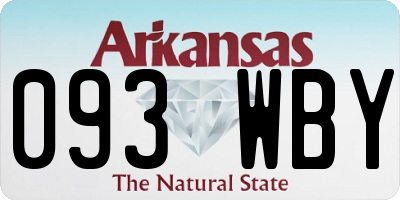 AR license plate 093WBY