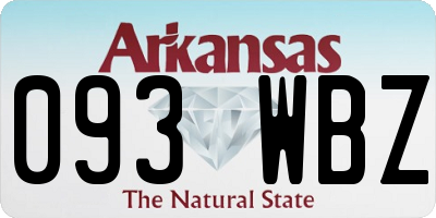 AR license plate 093WBZ