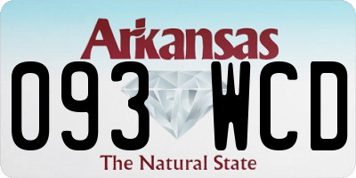 AR license plate 093WCD