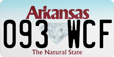 AR license plate 093WCF