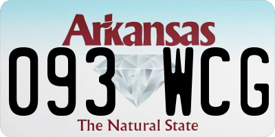 AR license plate 093WCG