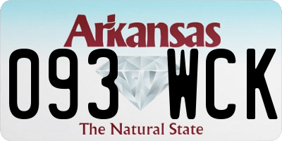 AR license plate 093WCK