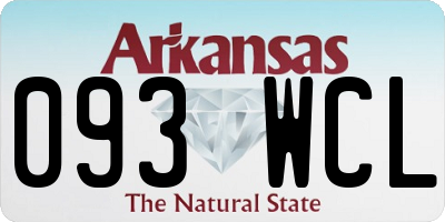 AR license plate 093WCL
