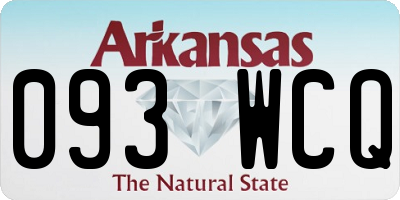 AR license plate 093WCQ
