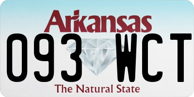 AR license plate 093WCT