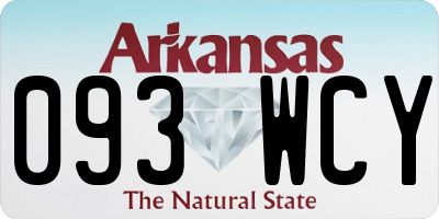 AR license plate 093WCY