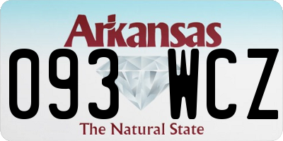 AR license plate 093WCZ