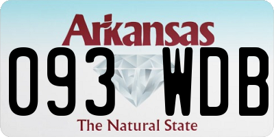 AR license plate 093WDB
