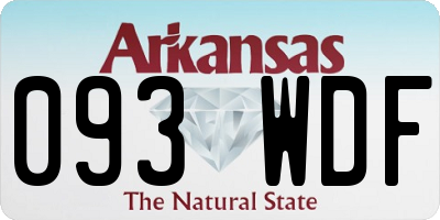 AR license plate 093WDF