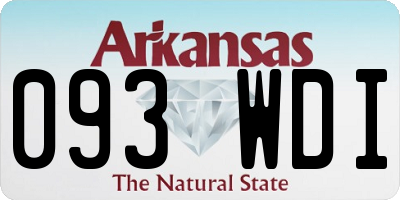AR license plate 093WDI