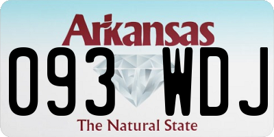AR license plate 093WDJ