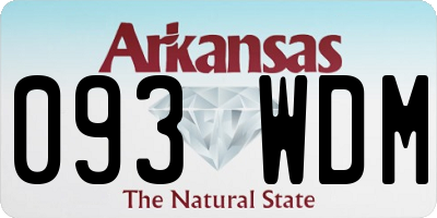 AR license plate 093WDM